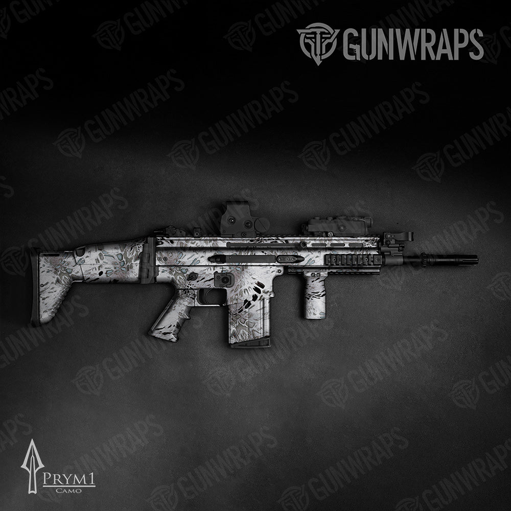Tactical Prym1 Camo Silver Mist Gun Skin Vinyl Wrap