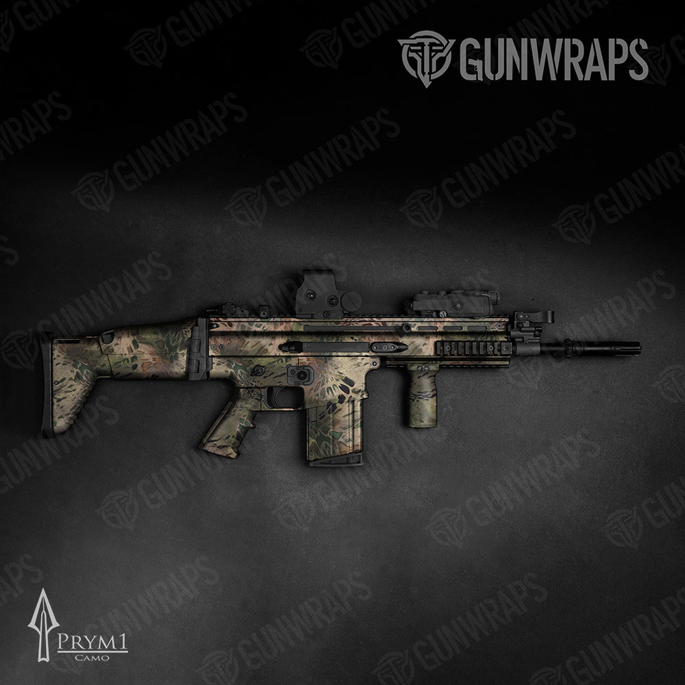 Tactical Prym1 Camo Throw Back Gun Skin Vinyl Wrap