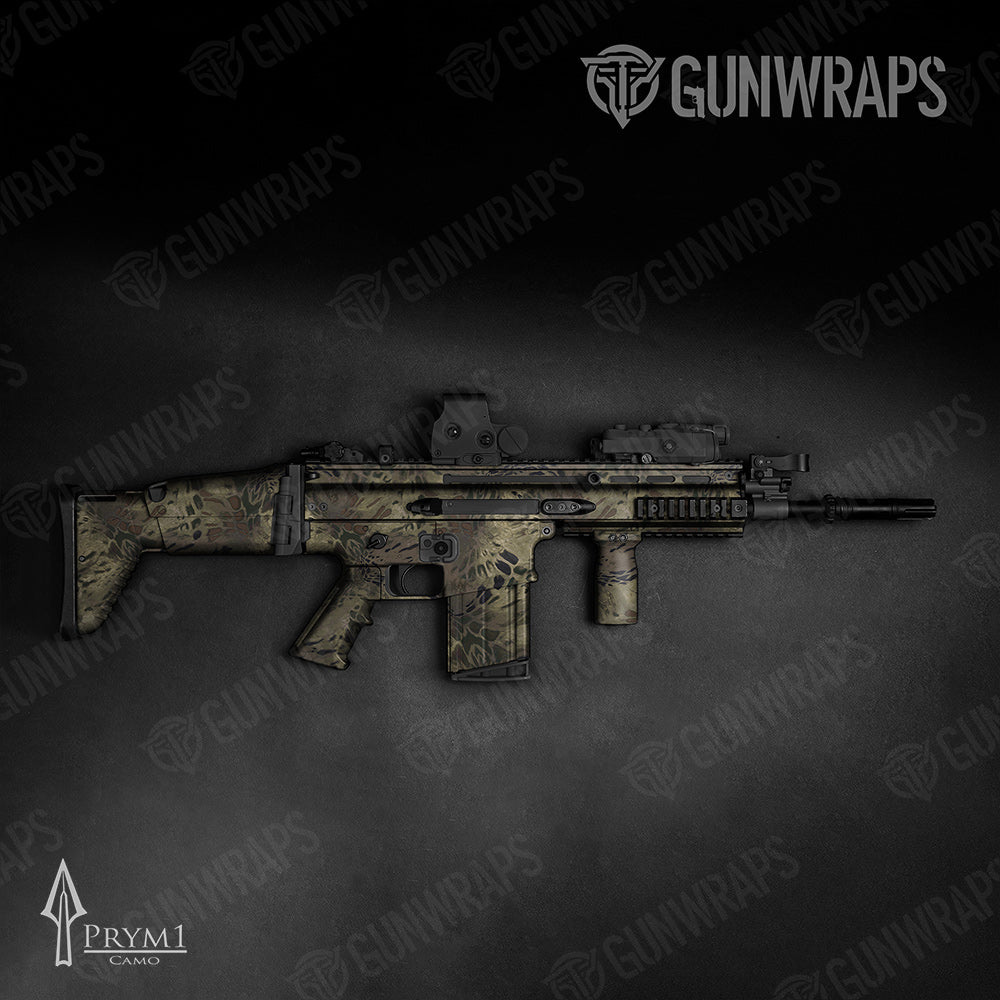 Tactical Prym1 Camo Woodlands Gun Skin Vinyl Wrap