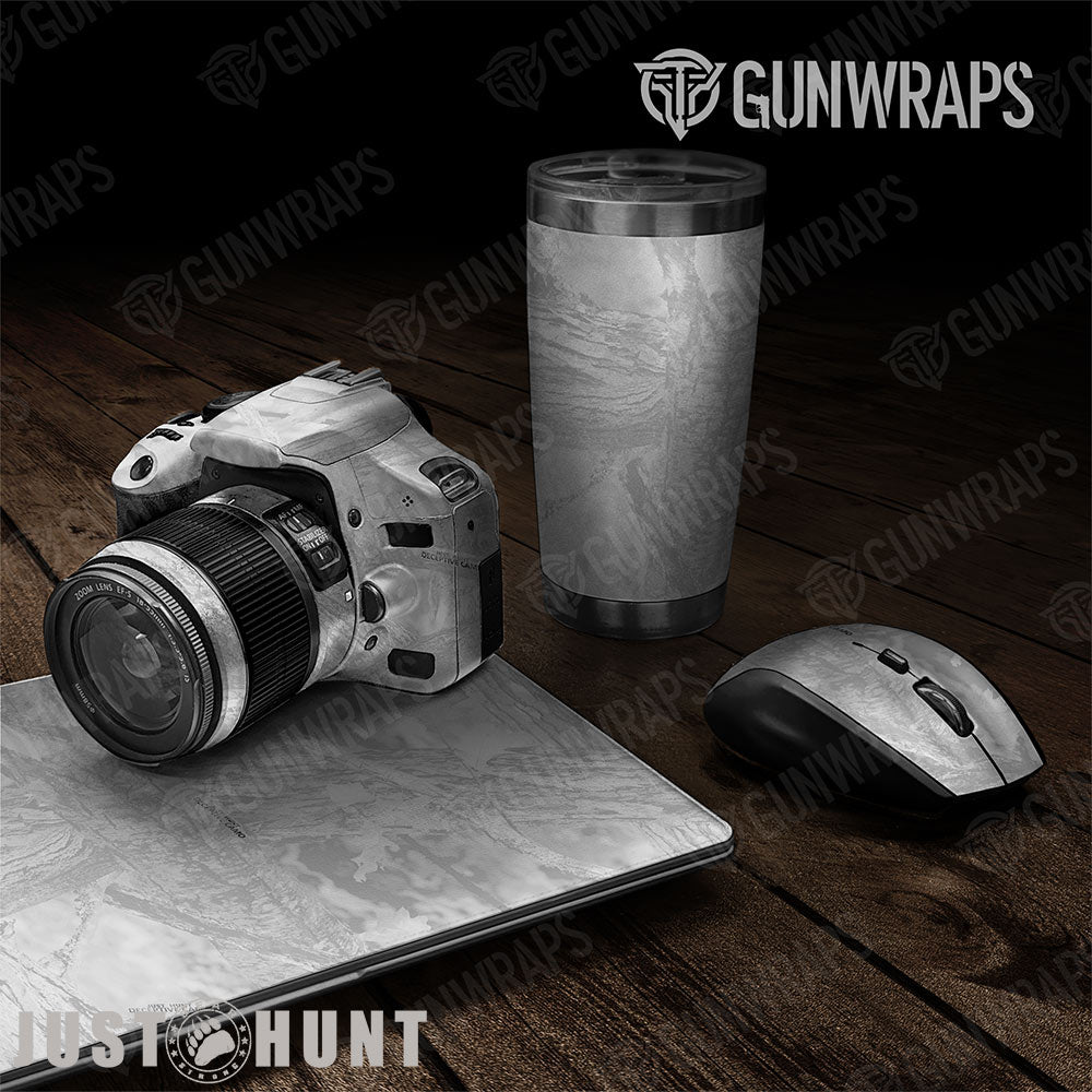 Just Hunt Deceptive Camo Whitened  Gun Skin Vinyl Wrap