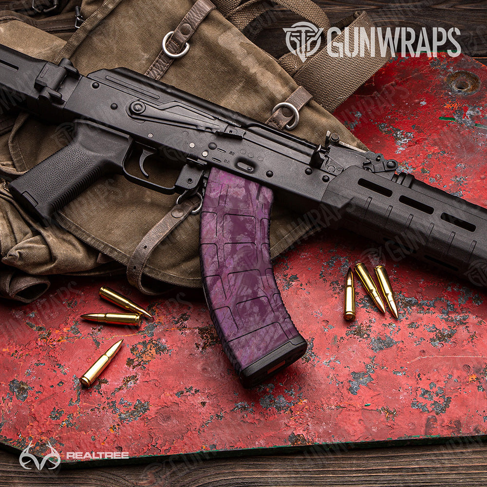 AK-47 Mag Realtree Aspect Cranberry Camo Gun Skin Vinyl Wrap