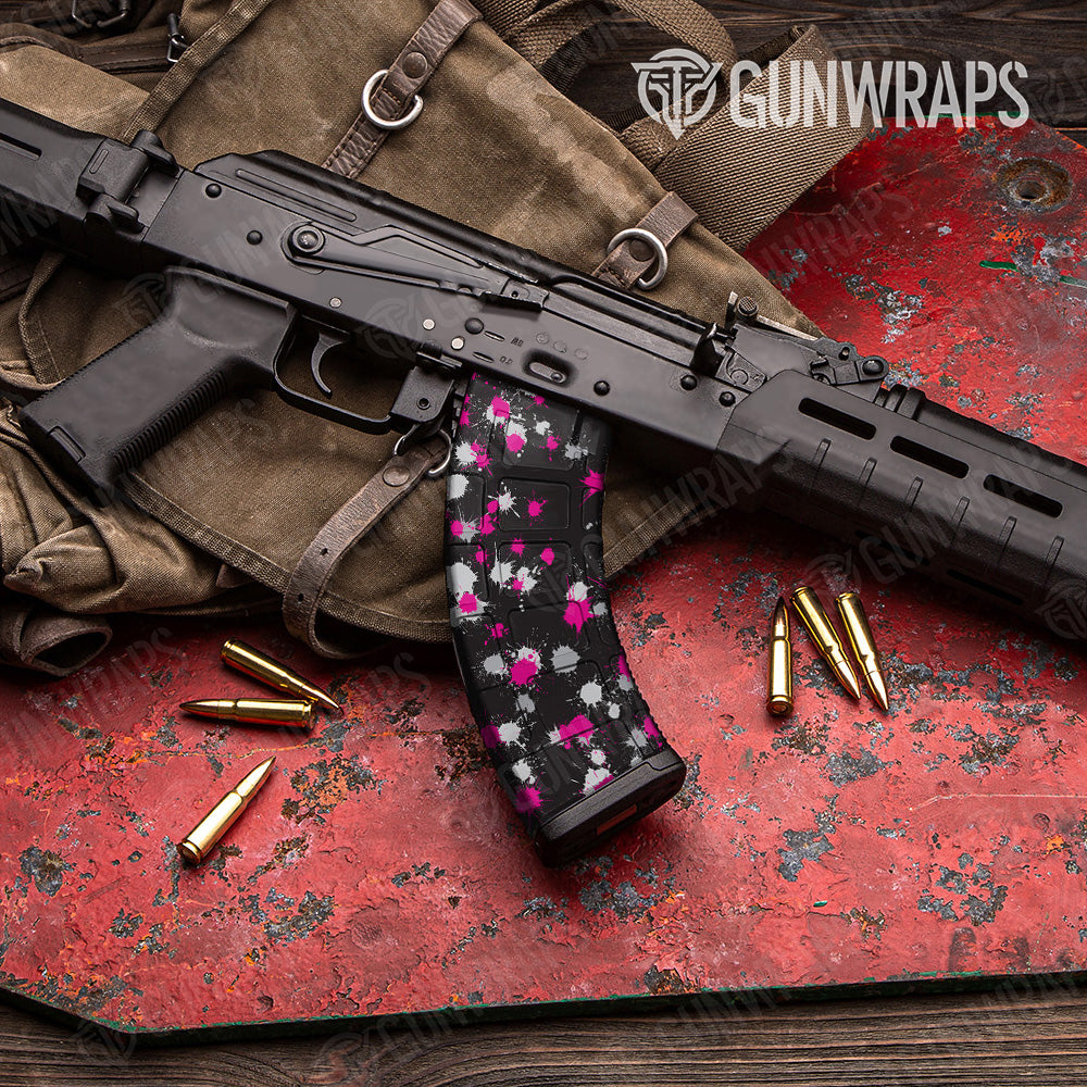 AK 47 Mag Paintball Magenta Tiger Gun Skin Vinyl Wrap