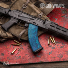 AK 47 Mag Realtree WAV3 Standard Blue Camo Gun Skin Vinyl Wrap