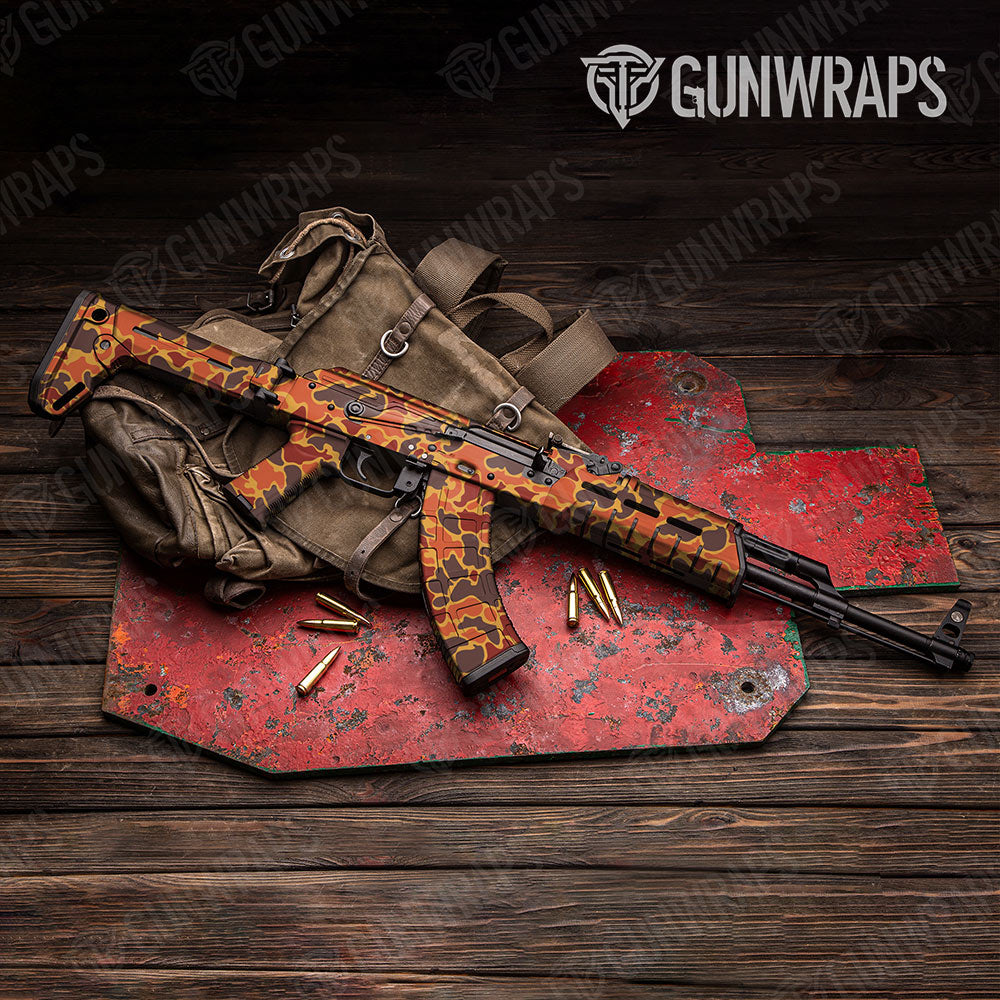 Old School Duck Autumn Gun Skin Vinyl Wrap