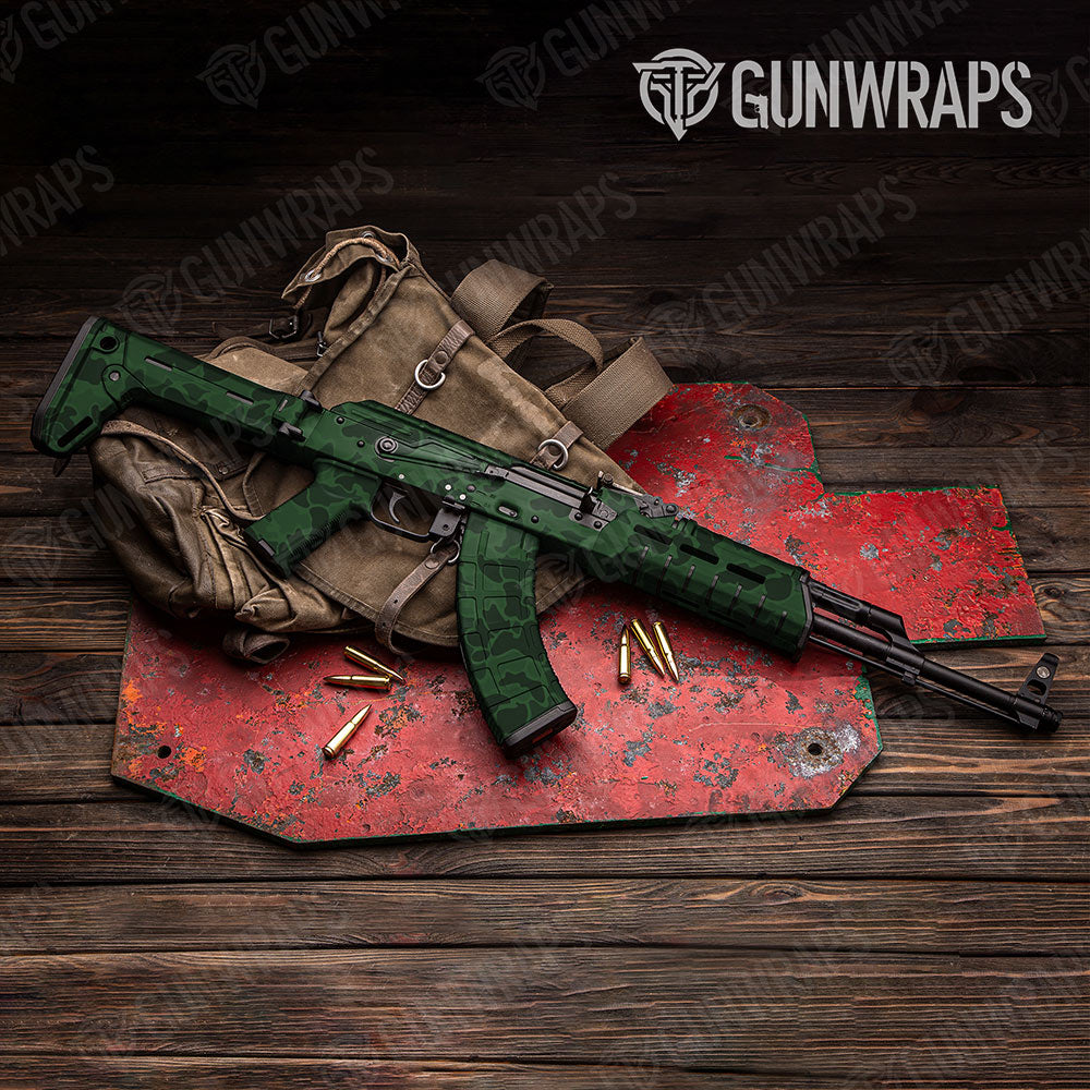 Old School Duck Elite Green Gun Skin Vinyl Wrap