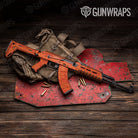 Old School Duck Elite Orange Gun Skin Vinyl Wrap