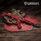 Old School Duck Elite Red Gun Skin Vinyl Wrap