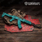 Old School Duck Elite Tiffany Blue Gun Skin Vinyl Wrap