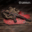 Old School Duck Militant Red Gun Skin Vinyl Wrap