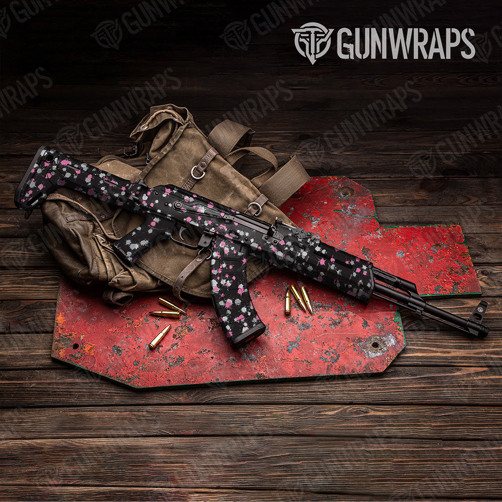 AK 47 Paintball Pink Tiger Gun Skin Vinyl Wrap