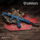 AK-47 Realtree Fishing Blue Camo Gun Skin Vinyl Wrap