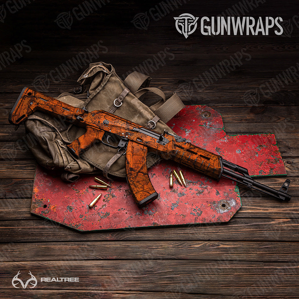 AK-47 Realtree XL APX Blaze Camo Gun Skin Vinyl Wrap