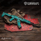 AK-47 Realtree XTRA Colors Tiffany Blue Camo Gun Skin Vinyl Wrap