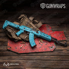 AK 47 Realtree WAV3 Light Blue Camo Gun Skin Vinyl Wrap