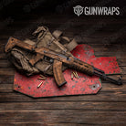 Woodgrain Dallas Gun Skin Vinyl Wrap