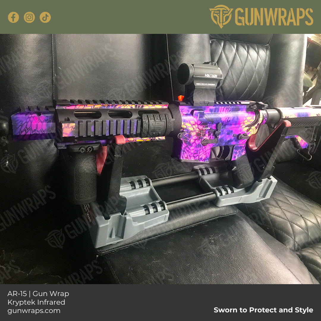 AR 15 Digital Militant Charcoal Camo Gun Skin Vinyl Wrap