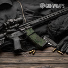 Old School Duck Army Dark Green AR-15 Mag & Mag Well Gun Skin Vinyl Wrap
