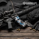Old School Duck Blue Tiger AR-15 Mag & Mag Well Gun Skin Vinyl Wrap