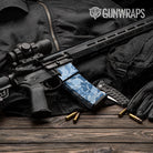 Old School Duck Cool Blue AR-15 Mag & Mag Well Gun Skin Vinyl Wrap