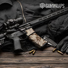 Old School Duck Desert AR-15 Mag & Mag Well Gun Skin Vinyl Wrap