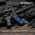 Old School Duck Elite Blue AR-15 Mag & Mag Well Gun Skin Vinyl Wrap