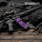 Old School Duck Elite Purple AR-15 Mag & Mag Well Gun Skin Vinyl Wrap
