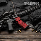 Old School Duck Elite Red AR-15 Mag & Mag Well Gun Skin Vinyl Wrap