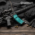 Old School Duck Elite Tiffany Blue AR-15 Mag & Mag Well Gun Skin Vinyl Wrap