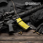 Old School Duck Elite Yellow AR-15 Mag & Mag Well Gun Skin Vinyl Wrap