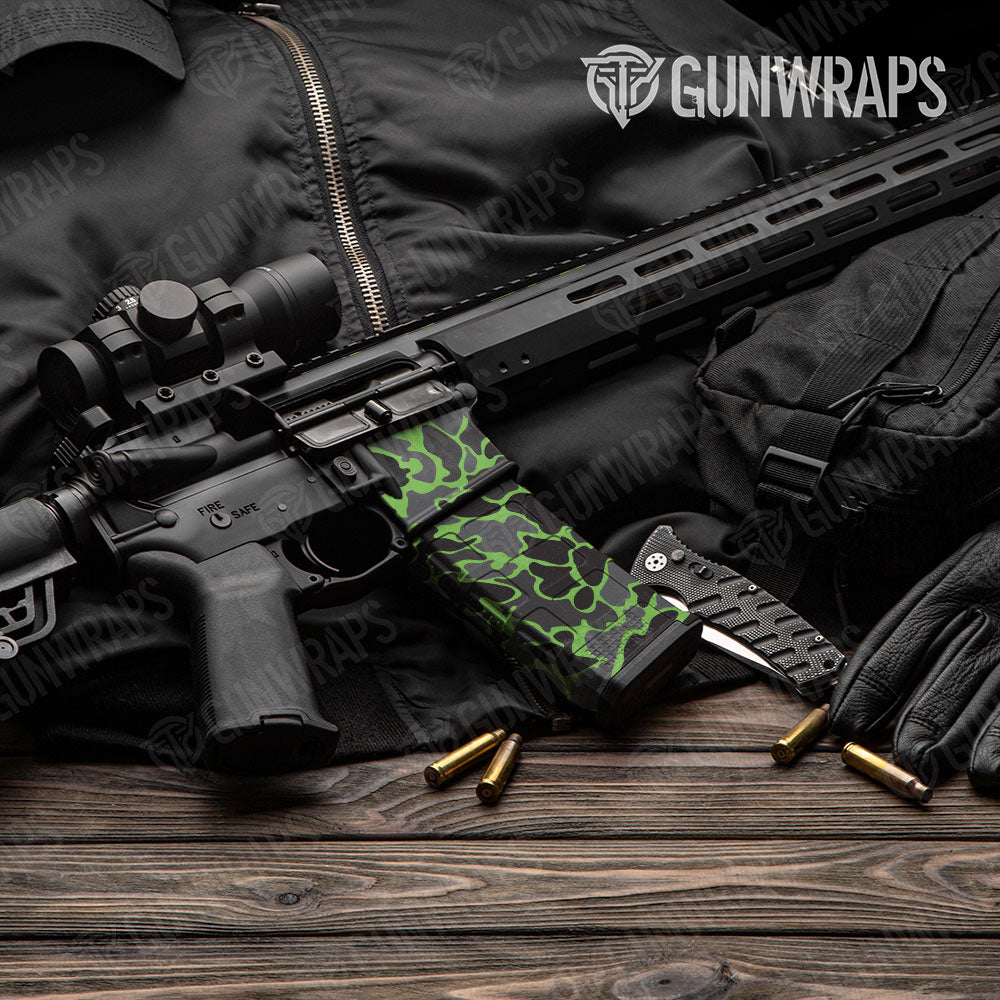 Old School Duck Metro Green AR-15 Mag & Mag Well Gun Skin Vinyl Wrap
