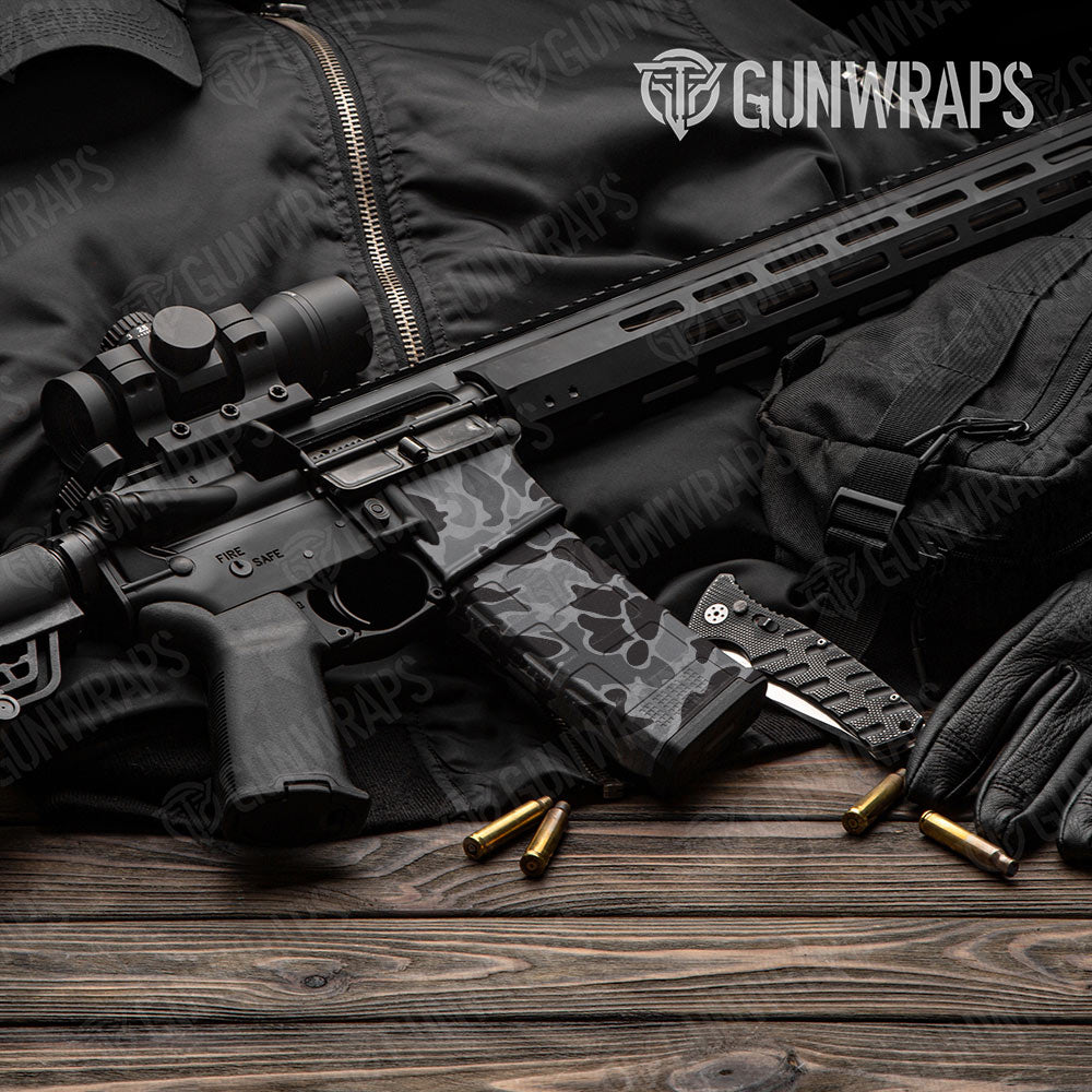 Old School Duck Midnight AR-15 Mag & Mag Well Gun Skin Vinyl Wrap