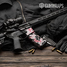 Old School Duck Pink AR-15 Mag & Mag Well Gun Skin Vinyl Wrap