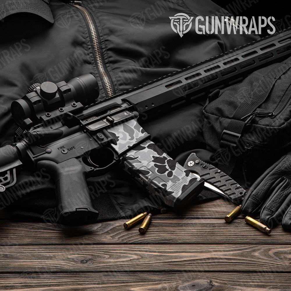 Old School Duck Urban Night AR-15 Mag & Mag Well Gun Skin Vinyl Wrap