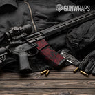 Old School Duck Vampire Red AR-15 Mag & Mag Well Gun Skin Vinyl Wrap