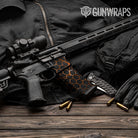 Vivid Hex Orange AR-15 Mag & Mag Well Gun Skin Vinyl Wrap