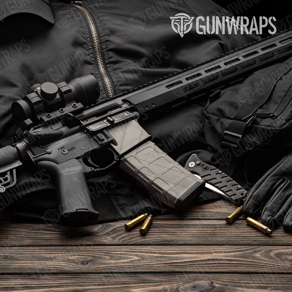 Woodgrain Geneve AR-15 Mag & Mag Well Gun Skin Vinyl Wrap