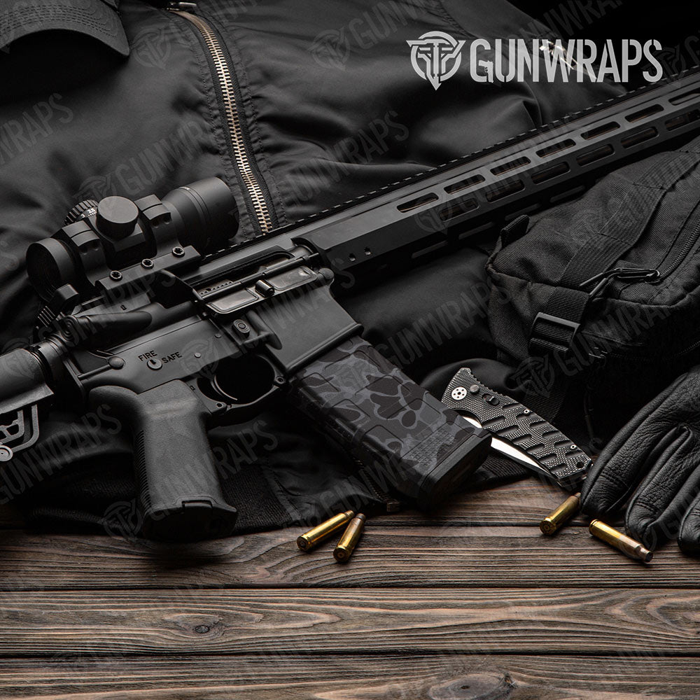 Old School Duck Elite Black AR-15 Mag Gun Skin Vinyl Wrap