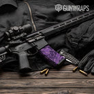 Old School Duck Elite Purple AR-15 Mag Gun Skin Vinyl Wrap