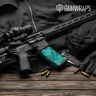 Old School Duck Elite Tiffany Blue AR-15 Mag Gun Skin Vinyl Wrap