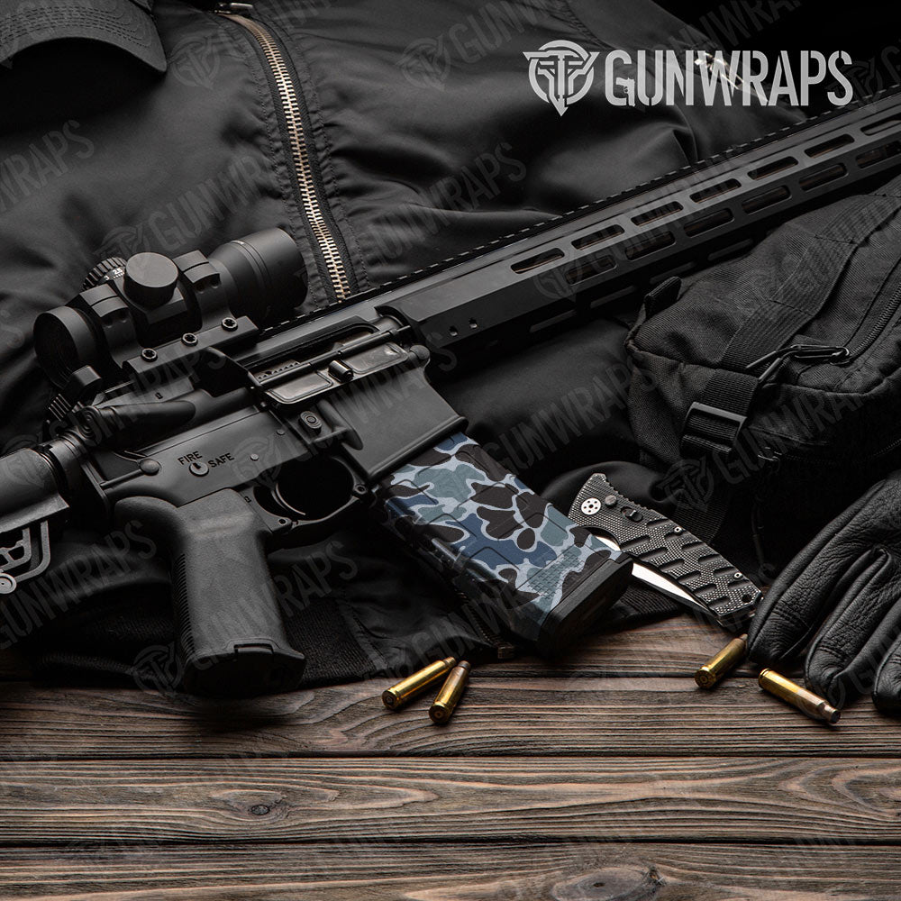 Old School Duck Navy AR-15 Mag Gun Skin Vinyl Wrap