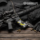 Old School Duck Yellow Tiger AR-15 Mag Gun Skin Vinyl Wrap