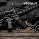 Vivid Hex Orange AR-15 Mag Gun Skin Vinyl Wrap
