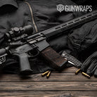Woodgrain Atlanta AR-15 Mag Gun Skin Vinyl Wrap