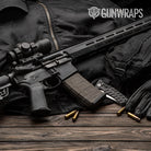 Woodgrain Douala AR-15 Mag Gun Skin Vinyl Wrap