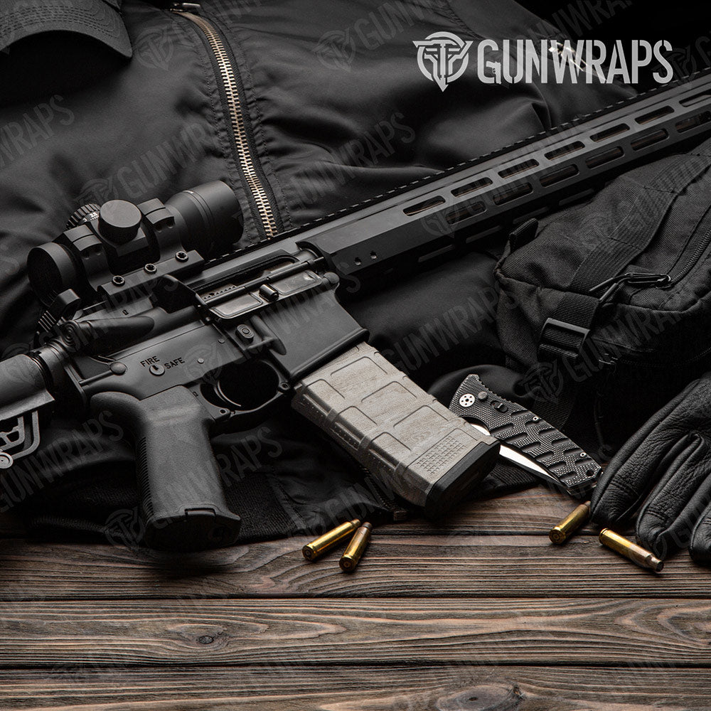 Woodgrain Megeve AR-15 Mag Gun Skin Vinyl Wrap