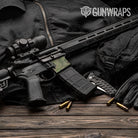 Old School Duck Army Green AR-15 Mag Well Gun Skin Vinyl Wrap