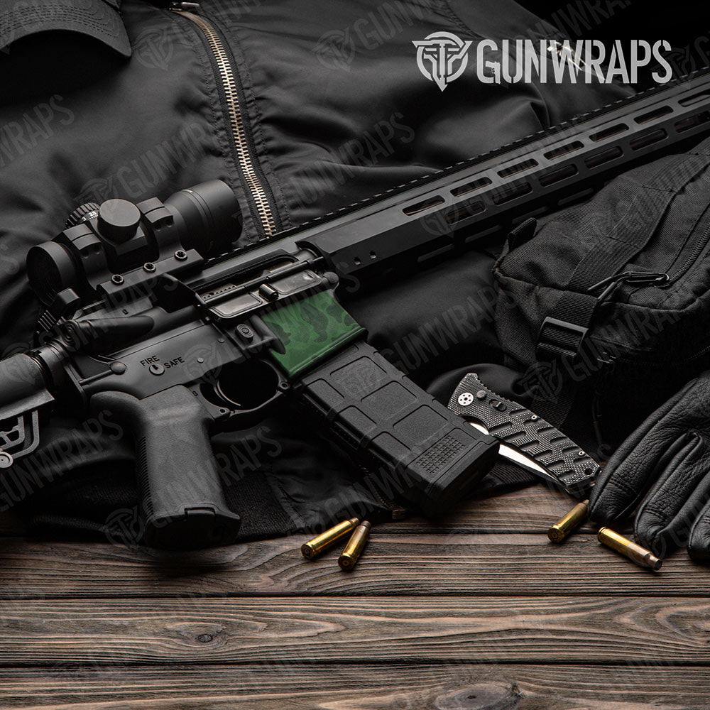 Old School Duck Elite Green AR-15 Mag Well Gun Skin Vinyl Wrap