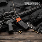 Old School Duck Elite Orange AR-15 Mag Well Gun Skin Vinyl Wrap