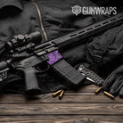 Old School Duck Elite Purple AR-15 Mag Well Gun Skin Vinyl Wrap
