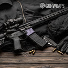 Old School Duck Lilac AR-15 Mag Well Gun Skin Vinyl Wrap